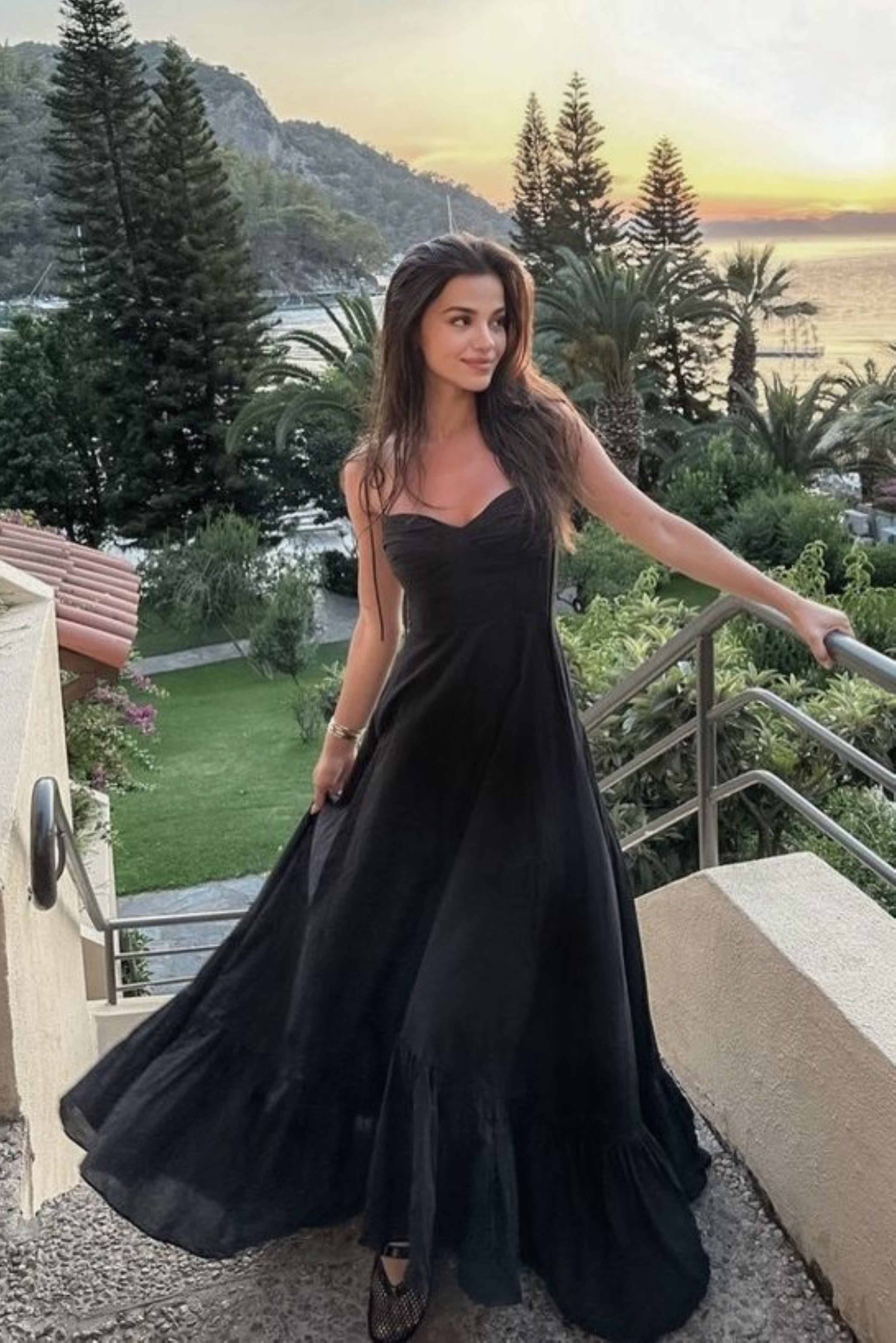 Black Tie Up Flare Dress Black Tie Up Flare Dress