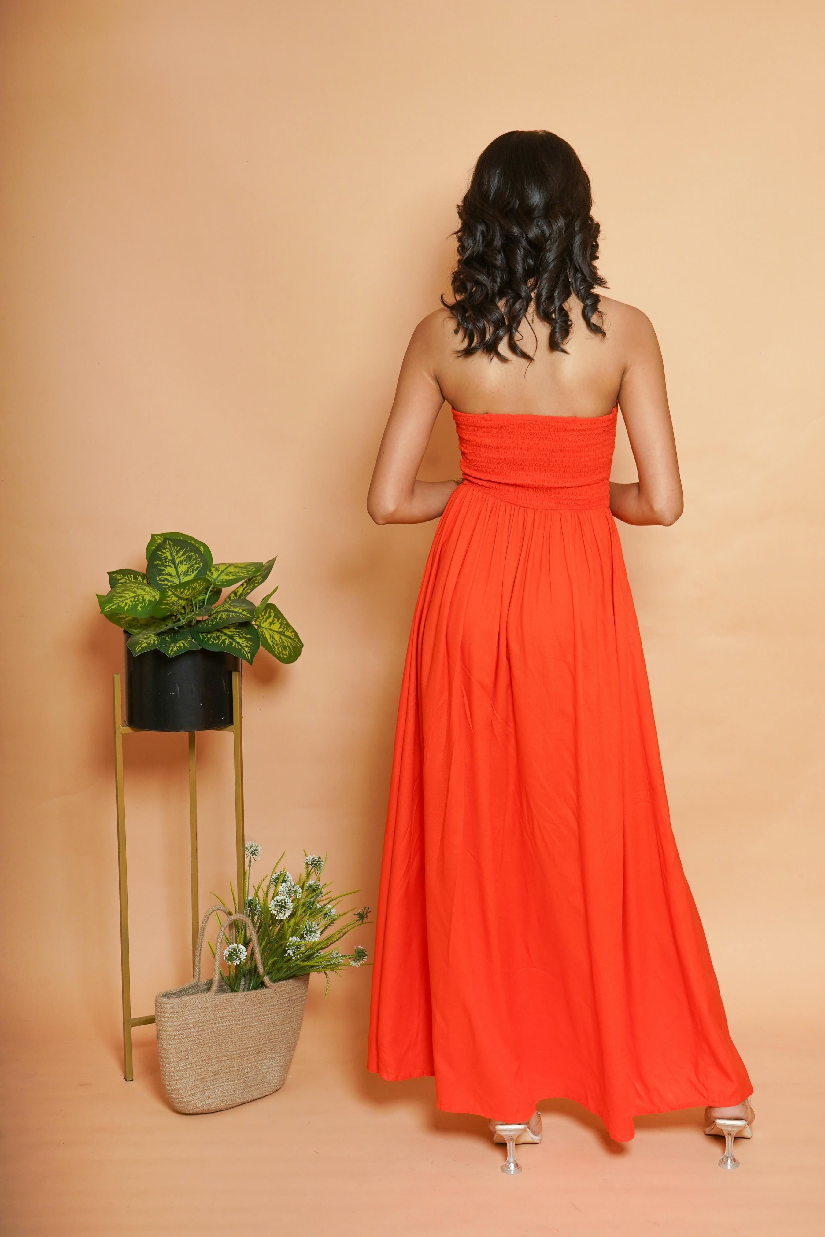 Orange Maxi Dress