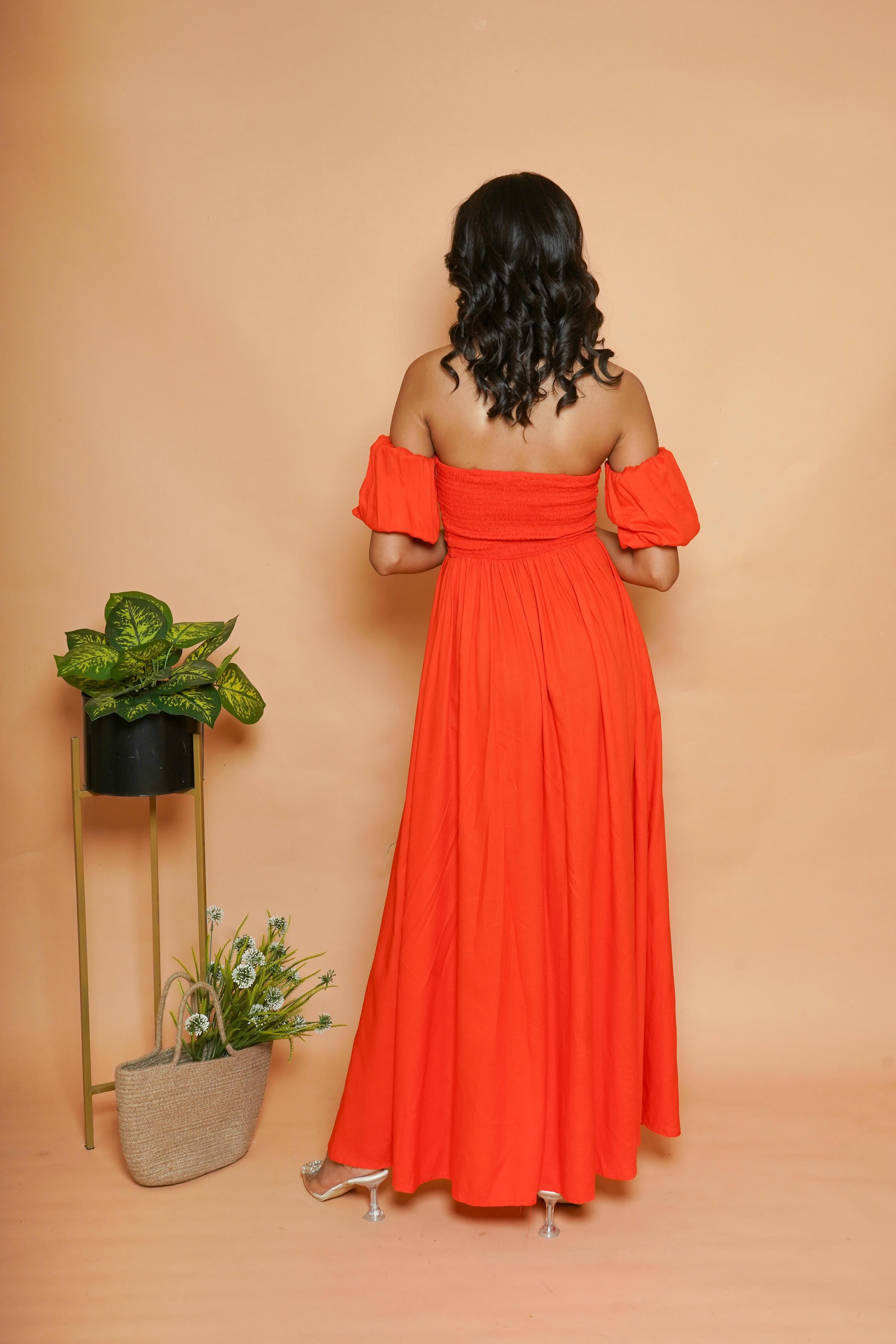 Orange Maxi Dress