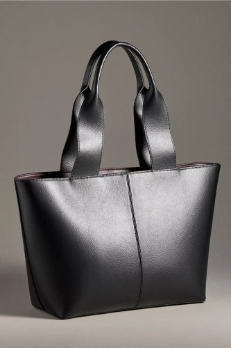 Bucket Tote Shoulder Bag - Black