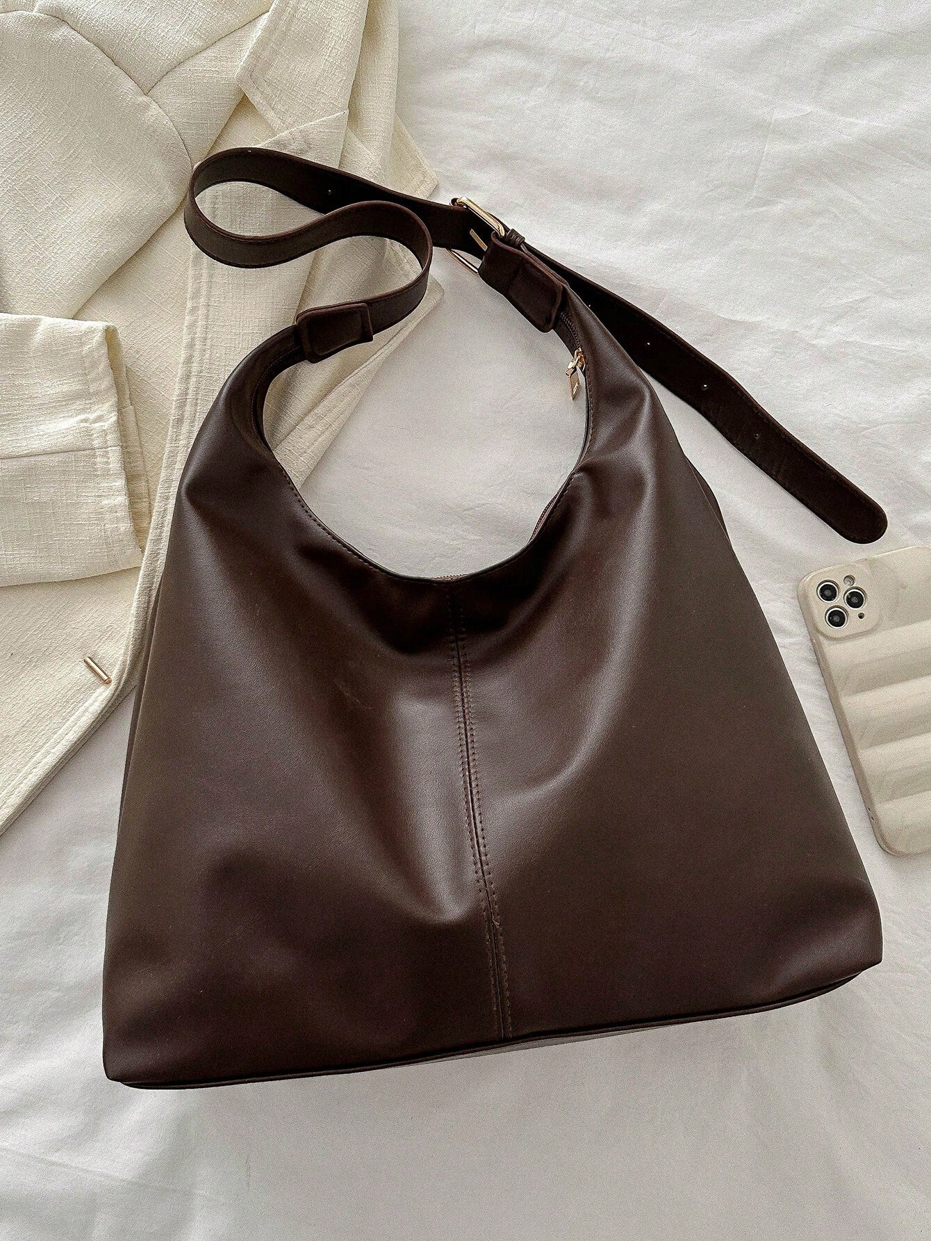 Hobo Slouchie Shoulder Bag - Coffee