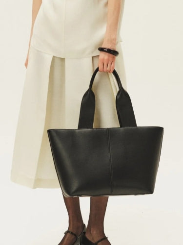 Bucket Tote Shoulder Bag - Black